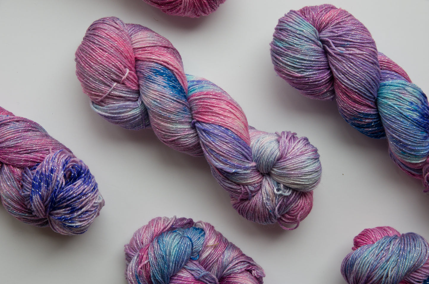 Merino metallic mix fingering yarn