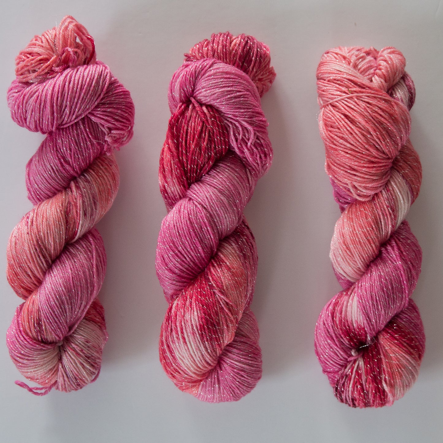Merino metallic mix fingering yarn